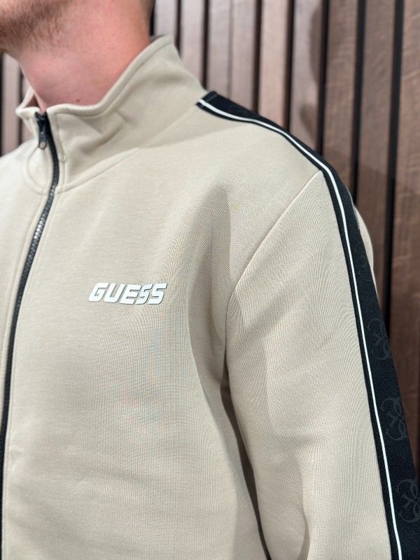 Guess Active - Mickey Full Zip Sweatshirt - Beige