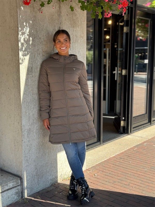 Guess Active - New Aleta Long Puffer Jacket - Groen