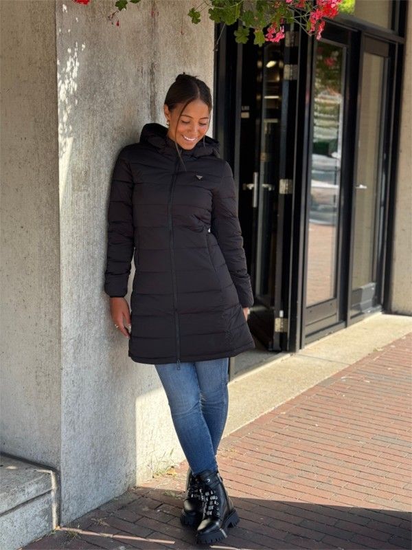 Guess Active - New Aleta Long Puffer Jacket - Zwart