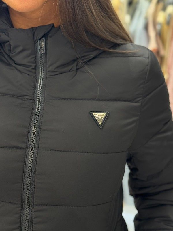 Guess Active - New Aleta Long Puffer Jacket - Zwart