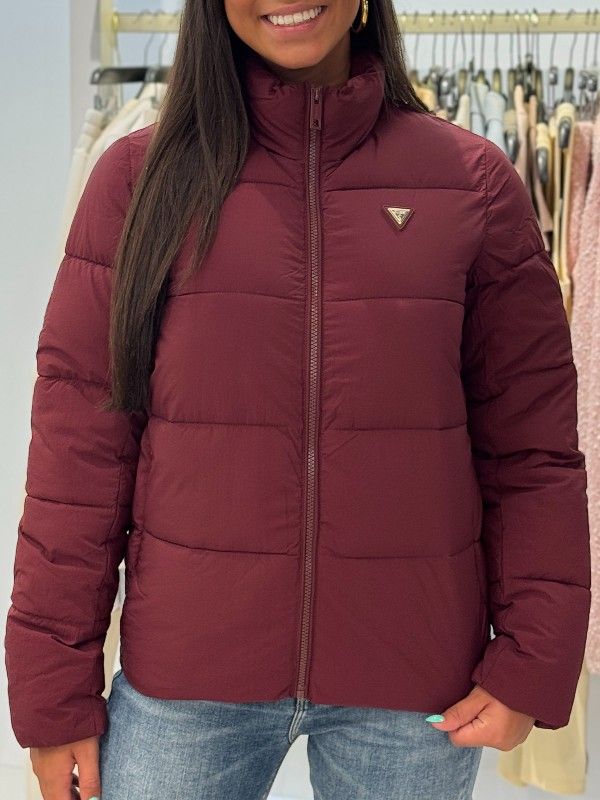 Guess Active - New Claudia Light Puffer Jacket - Rood
