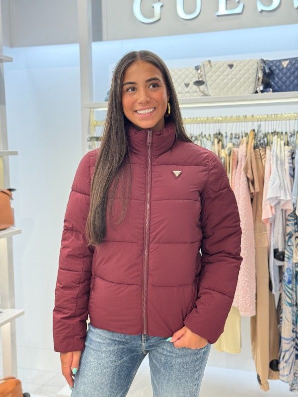 Guess Active - New Claudia Light Puffer Jacket - Rood