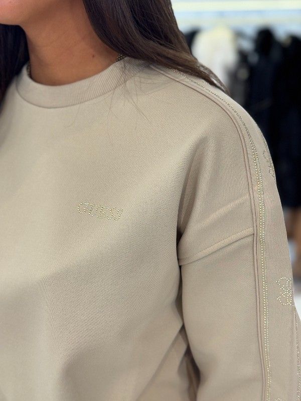 Guess Active - Octavia Cn Sweatshirt - Beige