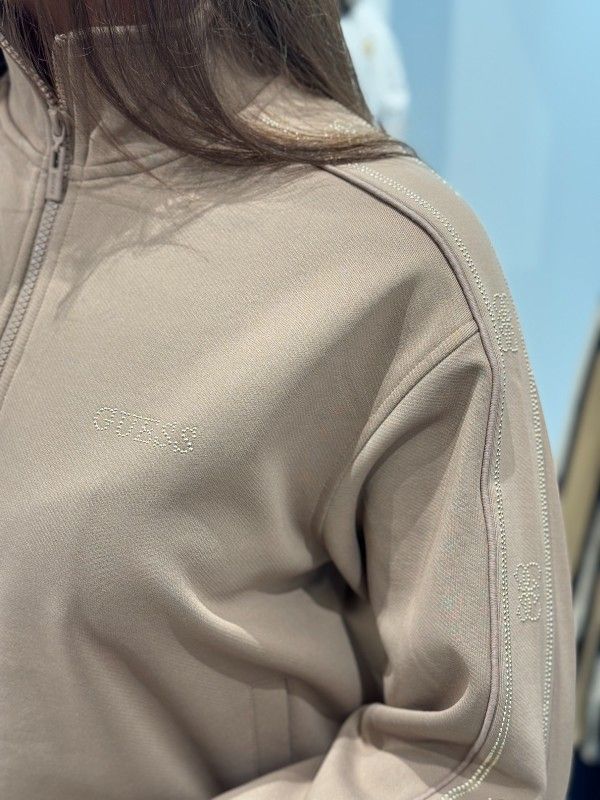Guess Active - Octavia High Neck Full-Zip - Beige