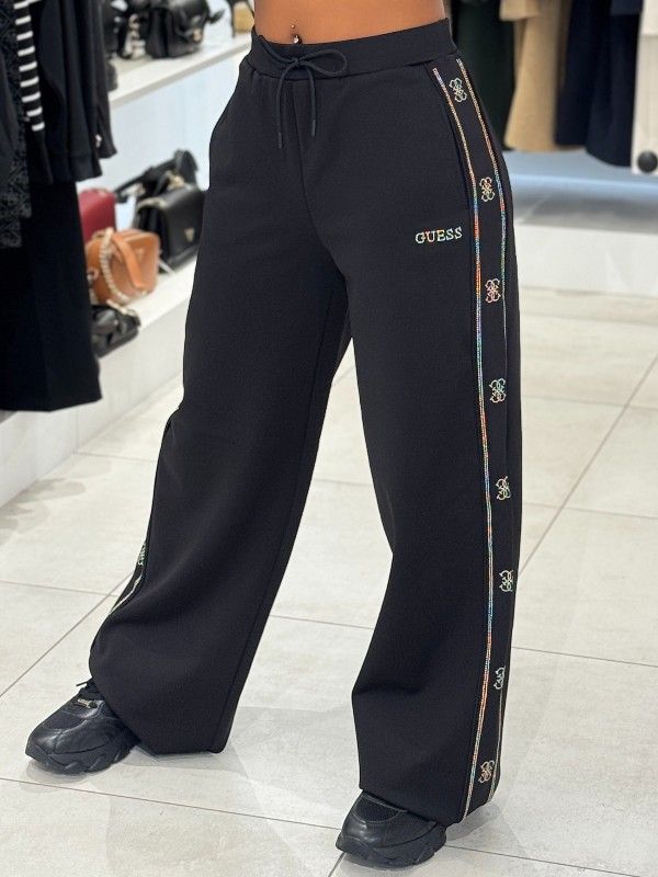 Guess Active - Octavia Wide Leg Pants - Zwart