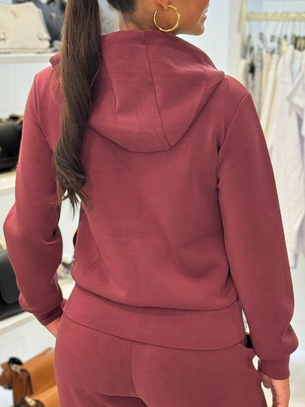 Guess Active - Olympe Full Zip Hoodie Sweatshirt - Rood