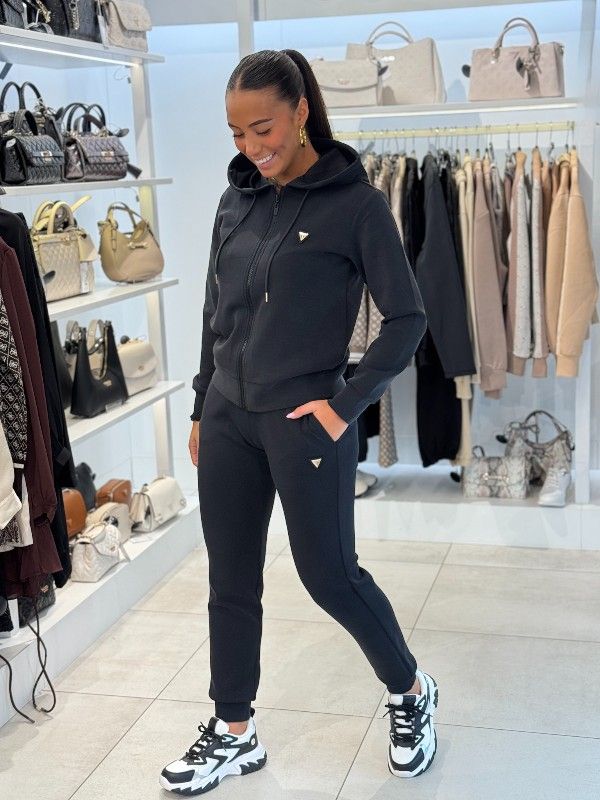 Guess Active - Olympe Full Zip Hoodie Sweatshirt - Zwart