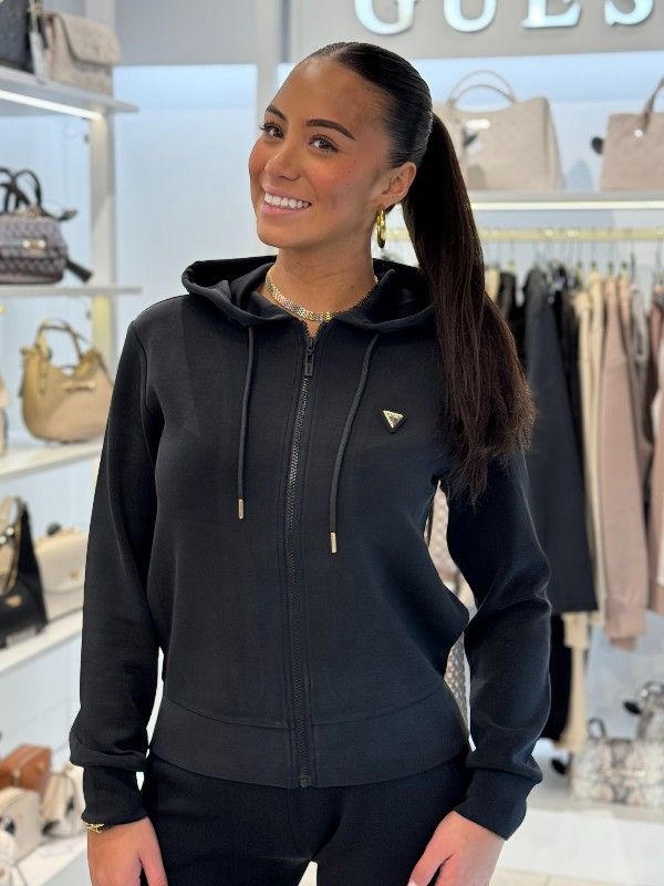 Guess Active - Olympe Full Zip Hoodie Sweatshirt - Zwart