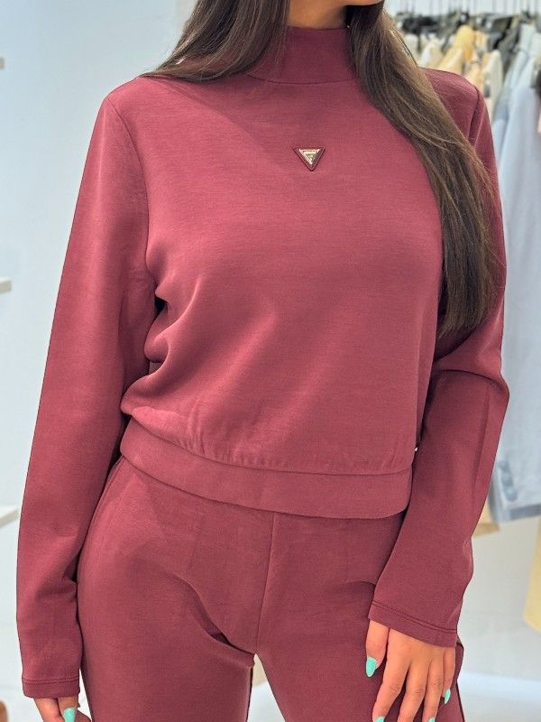 Guess Active - Olympe High Neck Sweatshirt - Rood