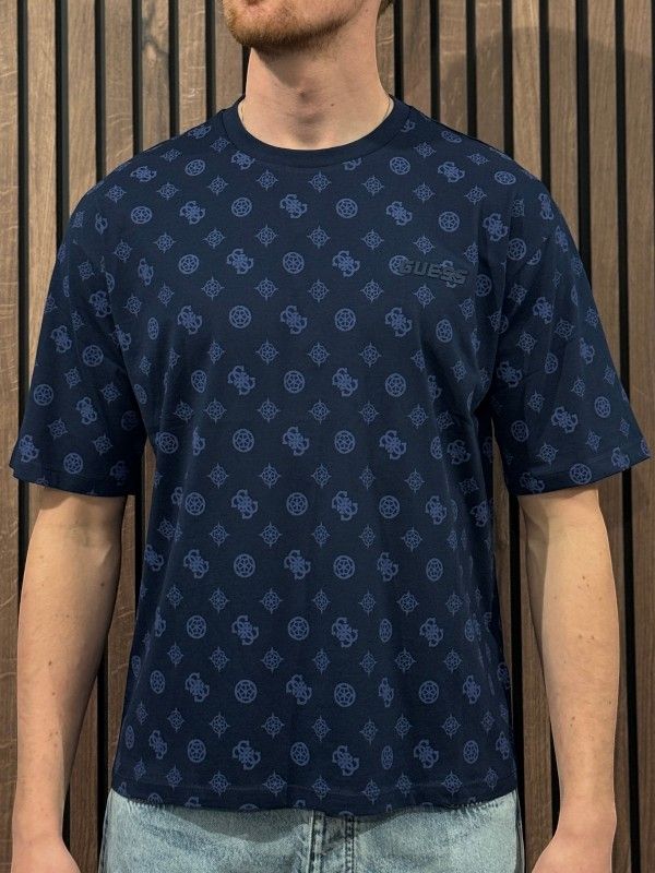 Guess Active - Ovidio Cn Ss T-shirt - Blauw