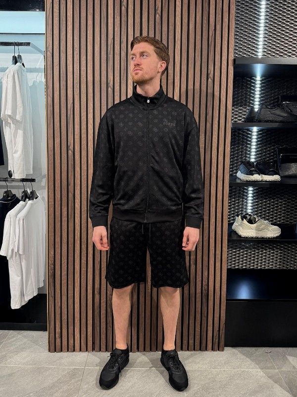 Guess Active - Ovidio Full Zip Sweatshirt - Zwart