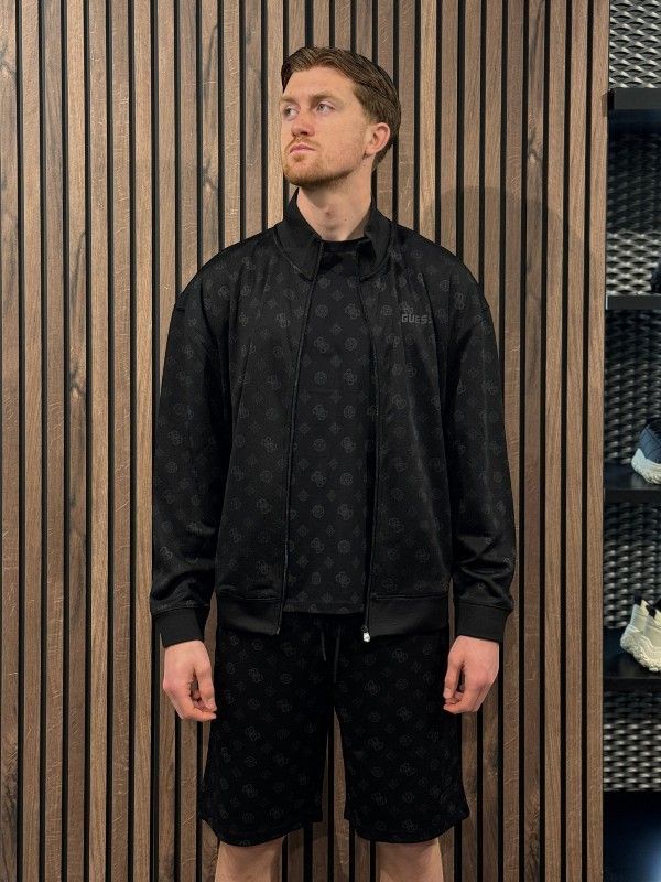 Guess Active - Ovidio Full Zip Sweatshirt - Zwart