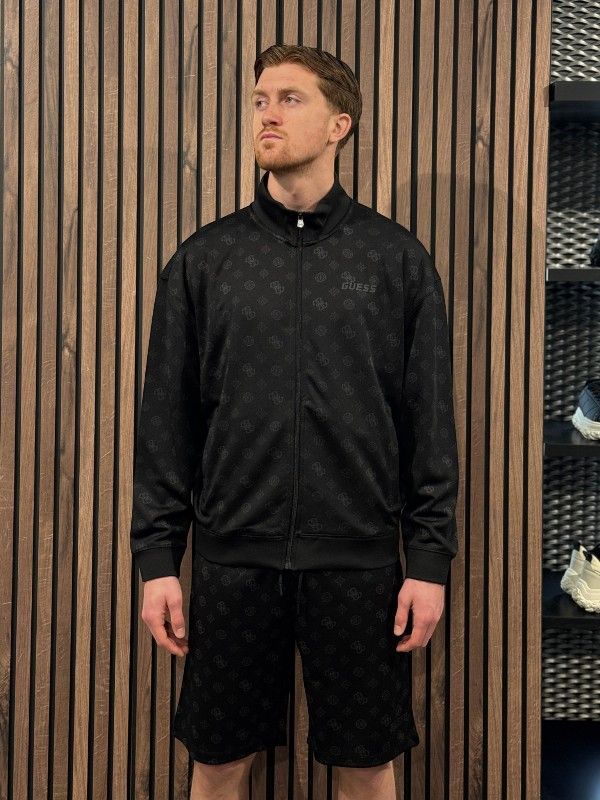 Guess Active - Ovidio Full Zip Sweatshirt - Zwart