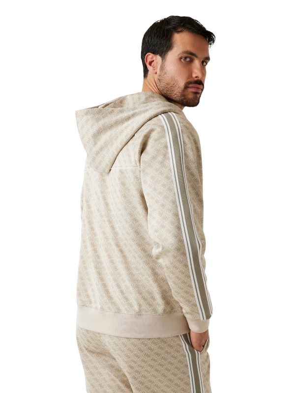 Guess Active - Parimo 4G Full Zip Sweatshirt - Beige
