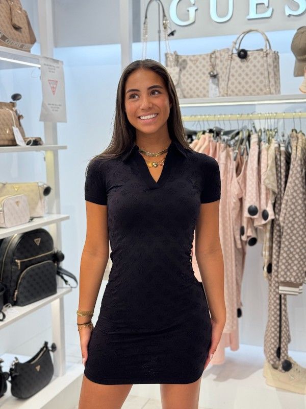 Guess Active - Peony Aop Semaless Dress - Zwart