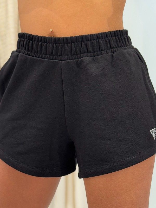 Guess Active - Primula Rhinestones Short - Zwart