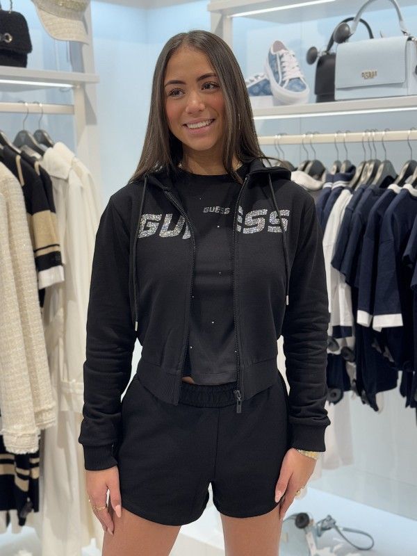 Guess Active - Primula Rhinestones Short - Zwart