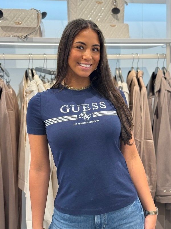 Guess Active - Siena Ss Cn T-shirt - Blauw