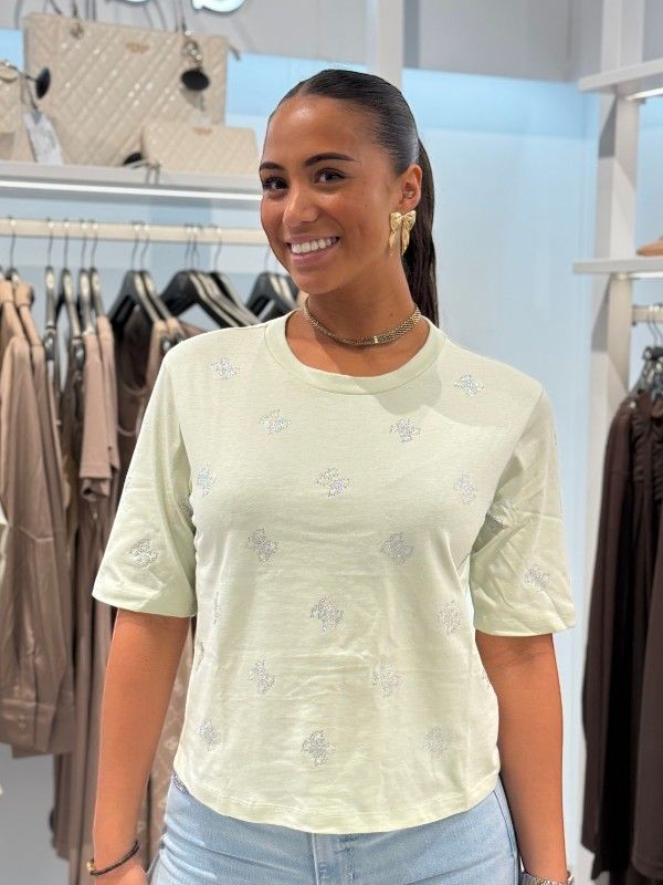 Guess Active - Silvy 4G Ss Cn T-shirt - Groen