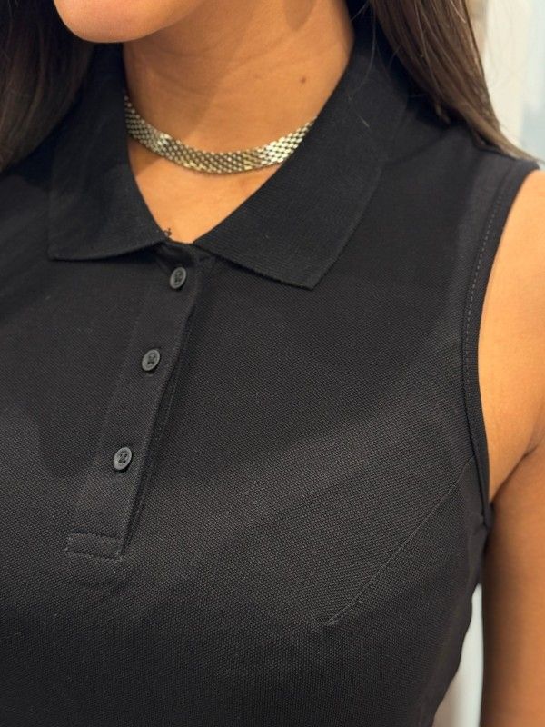 Guess Active - Silvy Ss Polo Dress - Zwart