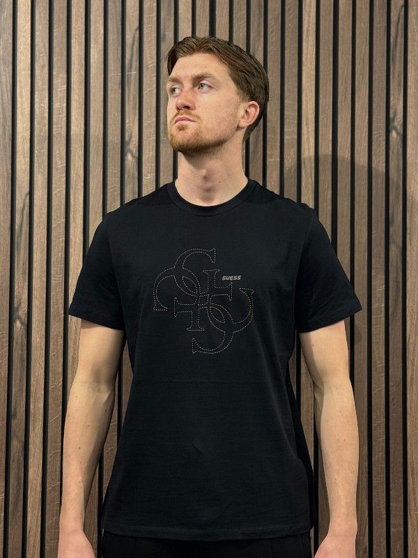 Guess Active - Tiberio Cn Ss T-shirt - Zwart