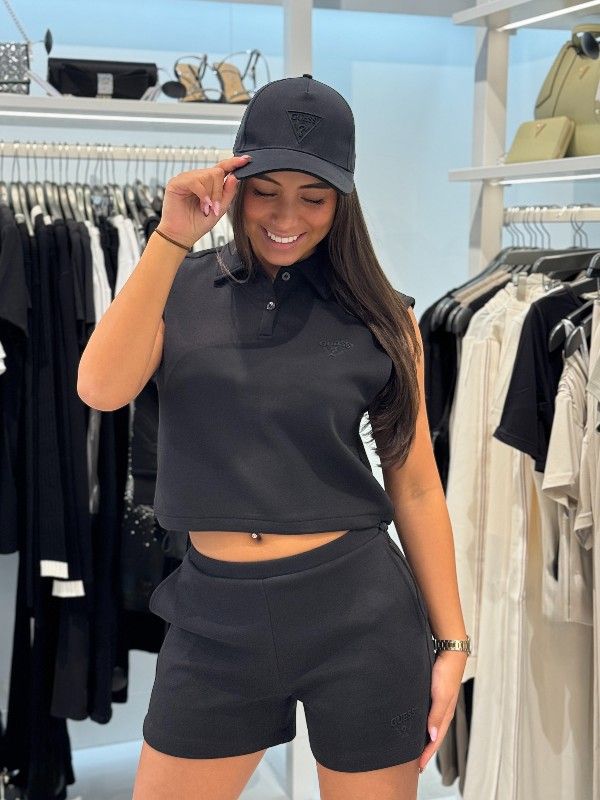 Guess Active - Triangle Logo Embossed Cap - Zwart