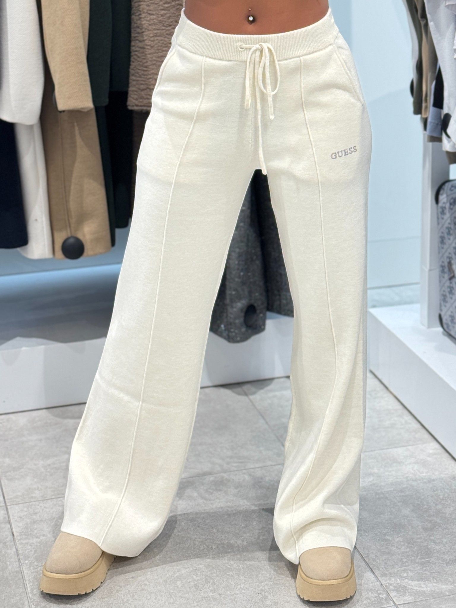 Guess Active - Ursula Pants Swtr - Wit