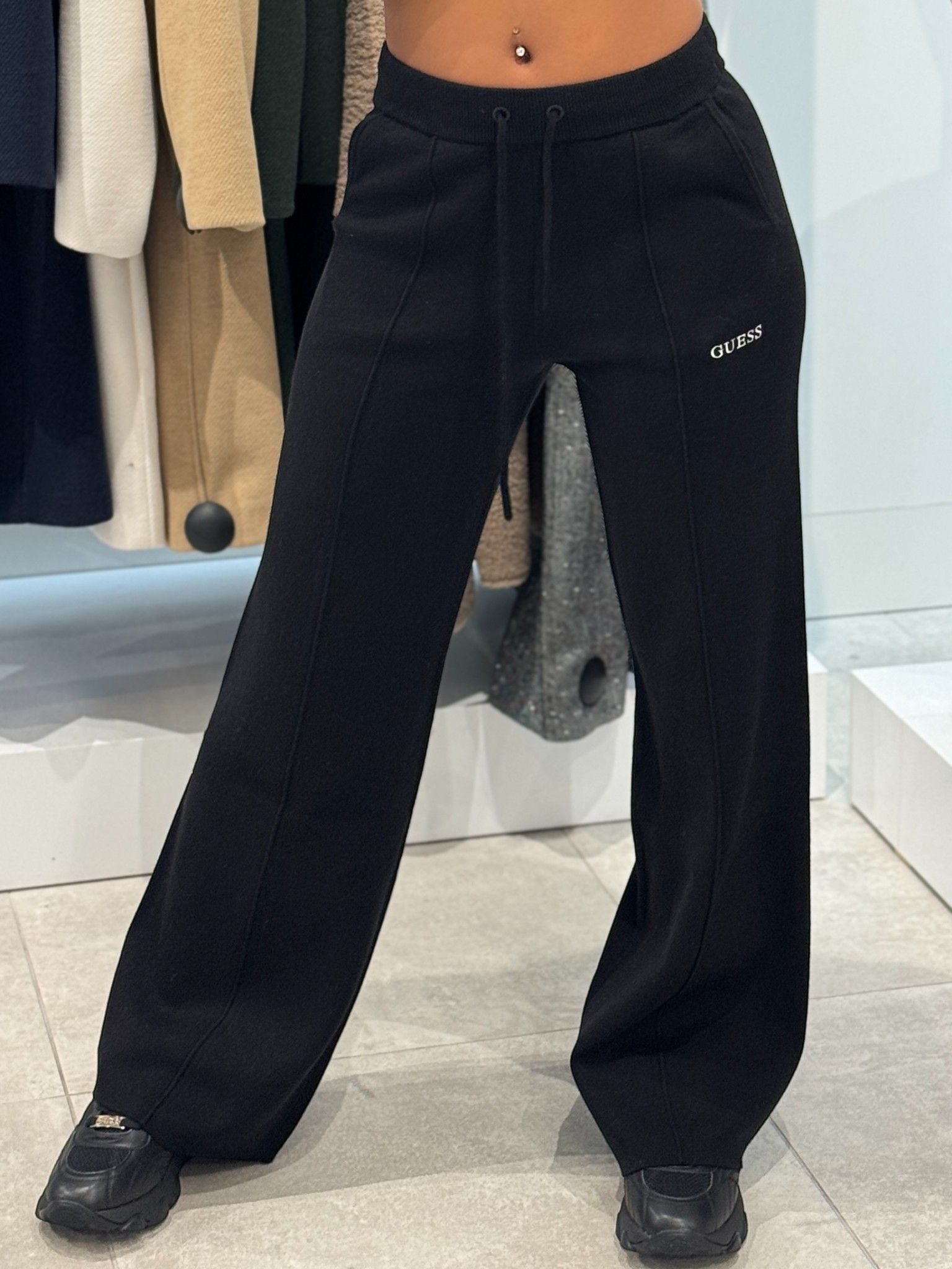 Guess Active - Ursula Pants Swtr - Zwart