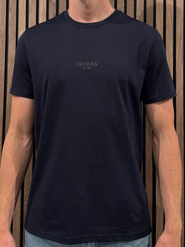 Guess - Aidy Cn Ss Tee - Blauw