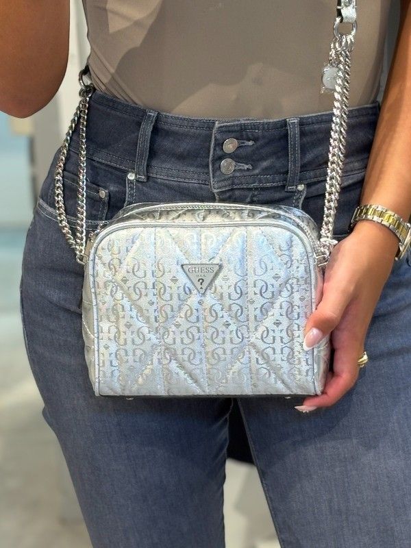 Guess - Aldina Camera Crossbody - Zilver