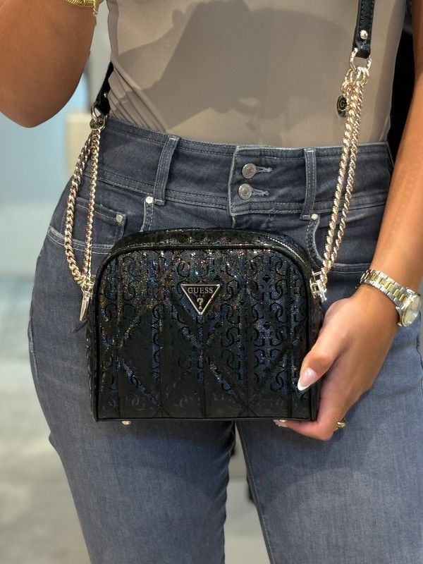 Guess - Aldina Camera Crossbody - Zwart