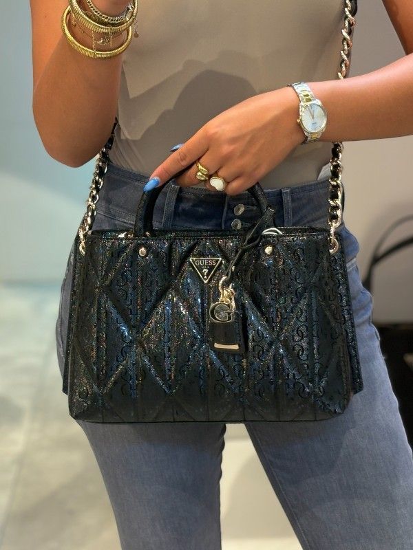 Guess - Aldina Girlfriend Satchel - Zwart