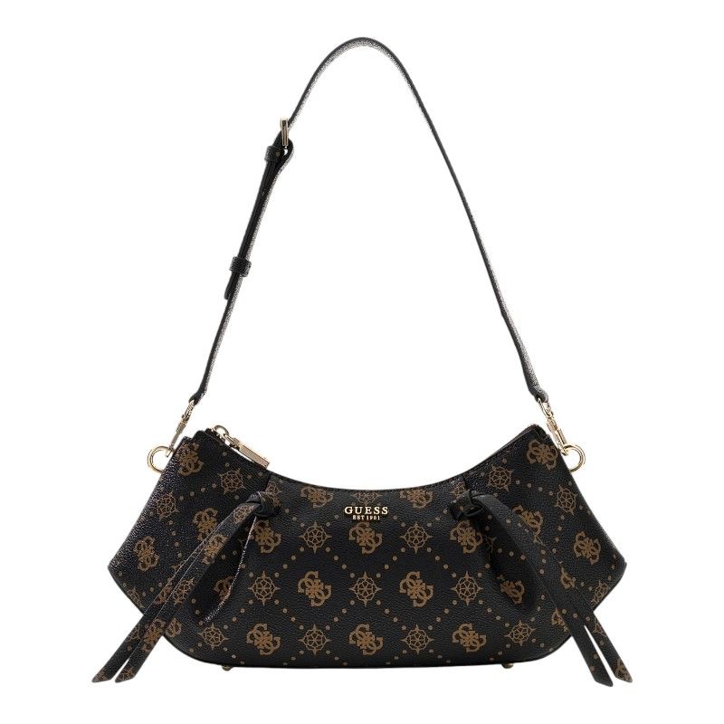 Guess - Allegra Logo Shoulder Bag - Bruin