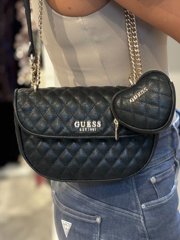 Guess - Atabey Convertible Xbody Flap - Zwart