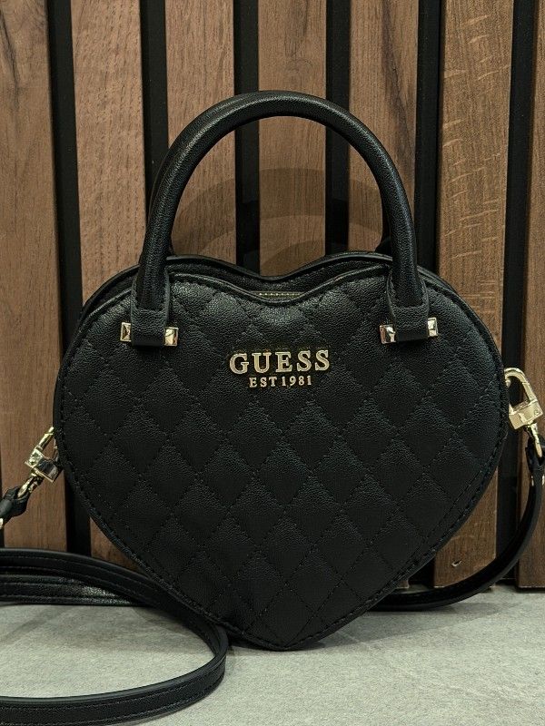 Guess - Atabey Heart Bag - Zwart