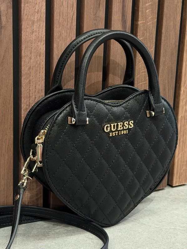 Guess - Atabey Heart Bag - Zwart