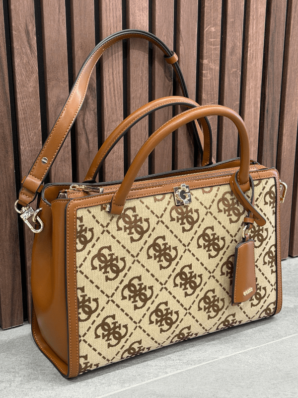 Guess - Audrey Logo Girlfriend Satchel - Bruin