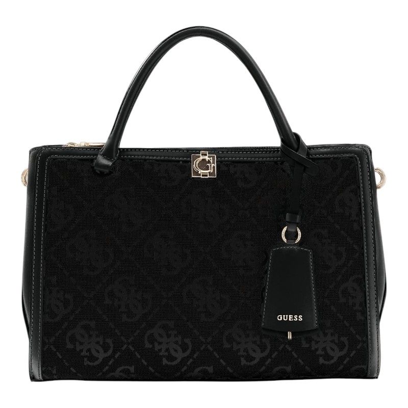 Guess - Audrey Logo Girlfriend Satchel - Zwart