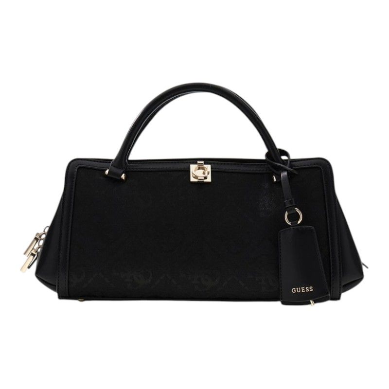 Guess - Audrey Logo Sml Gfrnd Satchel - Zwart