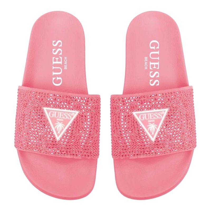 Guess - Beach Slippers W / Rhinestones - Meerkleurig