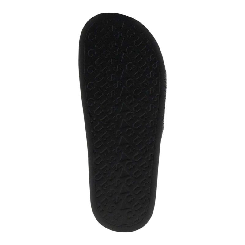 Guess - Beach Slippers W / Rhinestones - Zwart