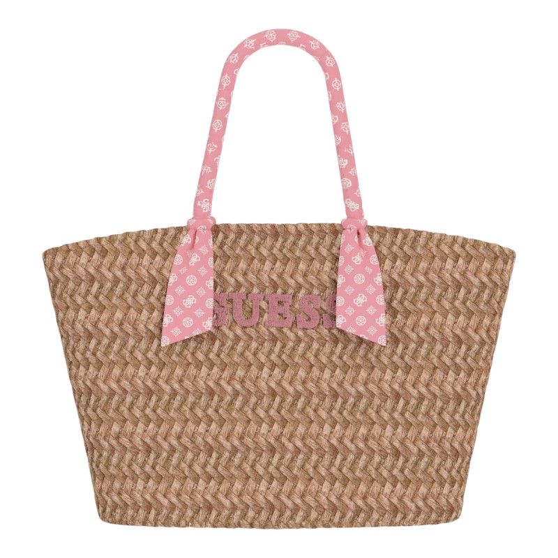Guess - Beach Straw Bag - Roze