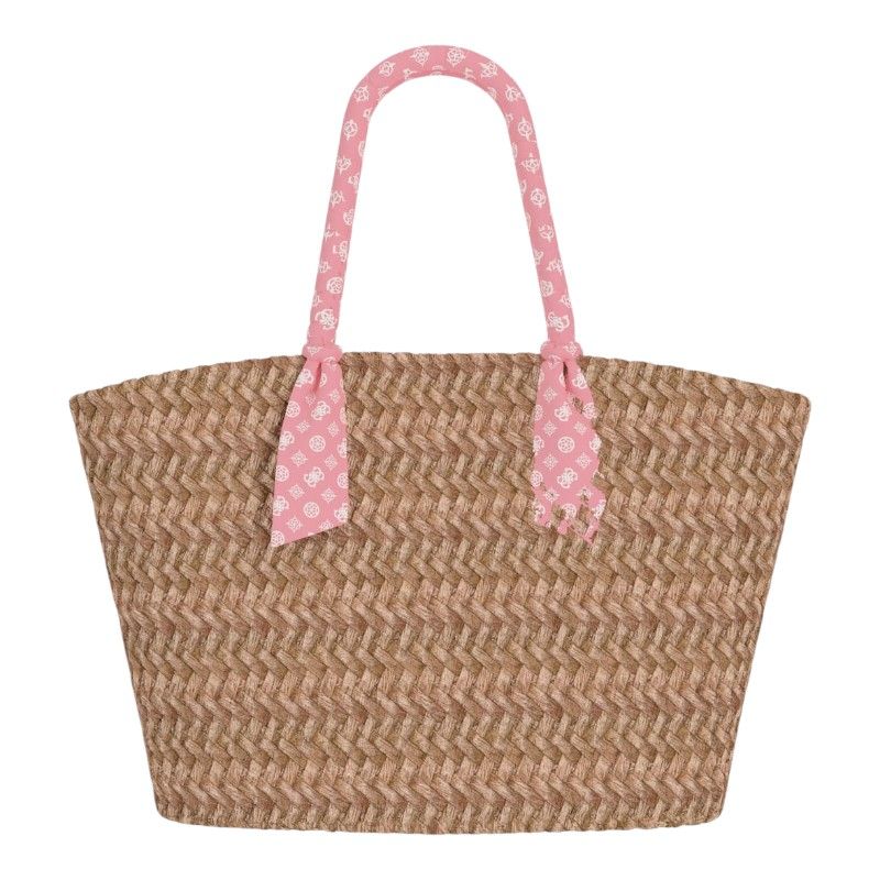 Guess - Beach Straw Bag - Roze