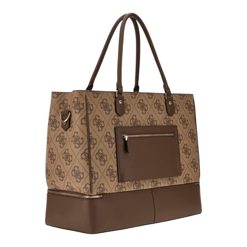 Guess - Berta Zip Bottom Tote - Bruin