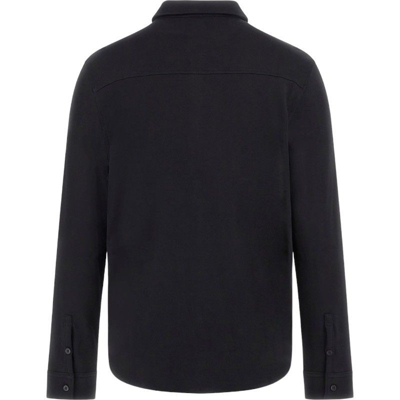 Guess - Ls Skyler Knit Shirt - Zwart