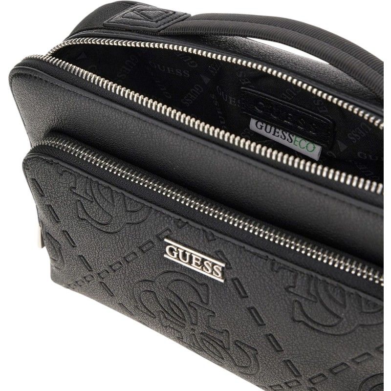 Guess - Boston Camera Bag Double Zip - Zwart