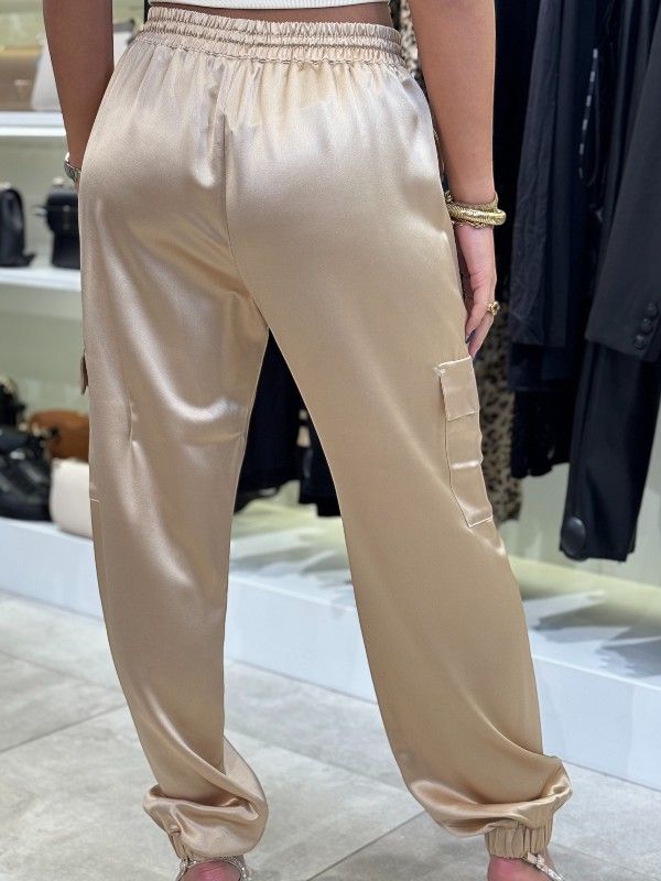 Guess - New Marzia Gathered Jogger - Goud