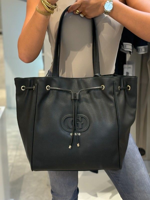 Guess - Calebra Drawstring Tote - Zwart