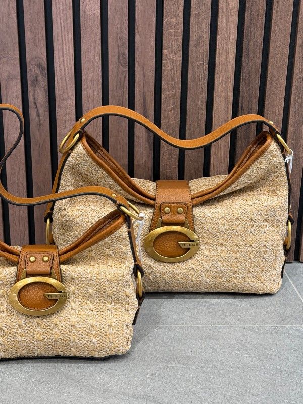 Guess - Camden Mini Shoulder Bag - Beige