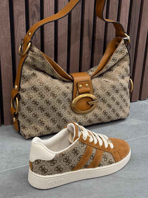 Guess - Camden Shoulder Bag - Beige